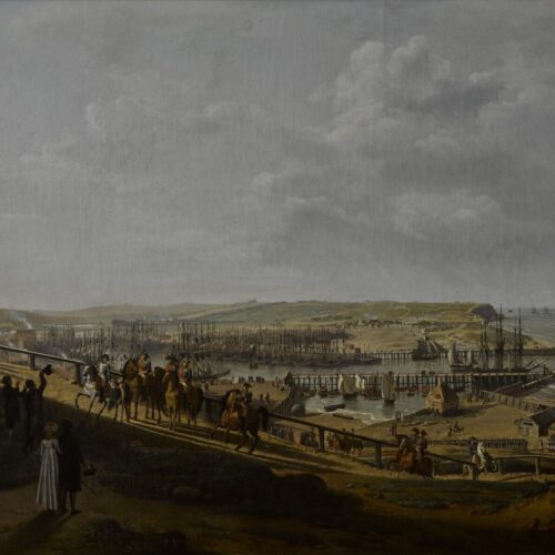 Napoleon visitant le camp de Boulogne en juillet 1804
