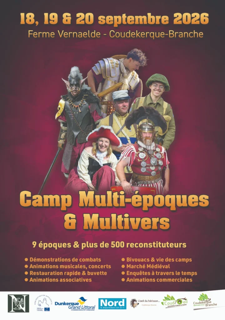 Multi-Era & Multiverse Camp in Coudekerque-Branche: History Comes to Life 1 Multitemporal Multiverse Camp 2026